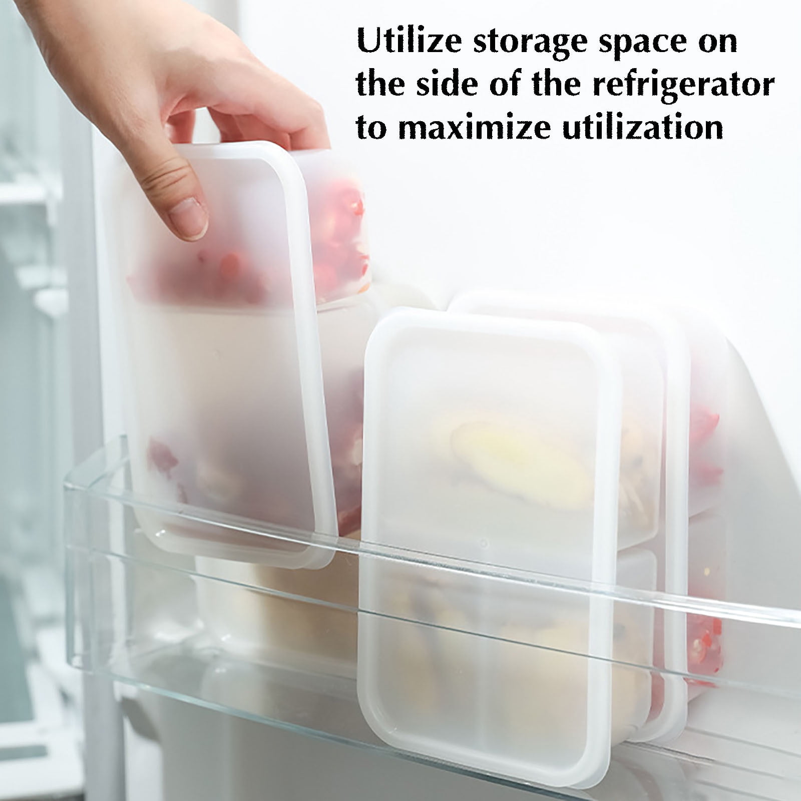 Jubipavy Food Containers Food Storage Containers For Fridge Produce Containers For Refrigerator With Removable Tray Keep Fresh For Produce Vegetables