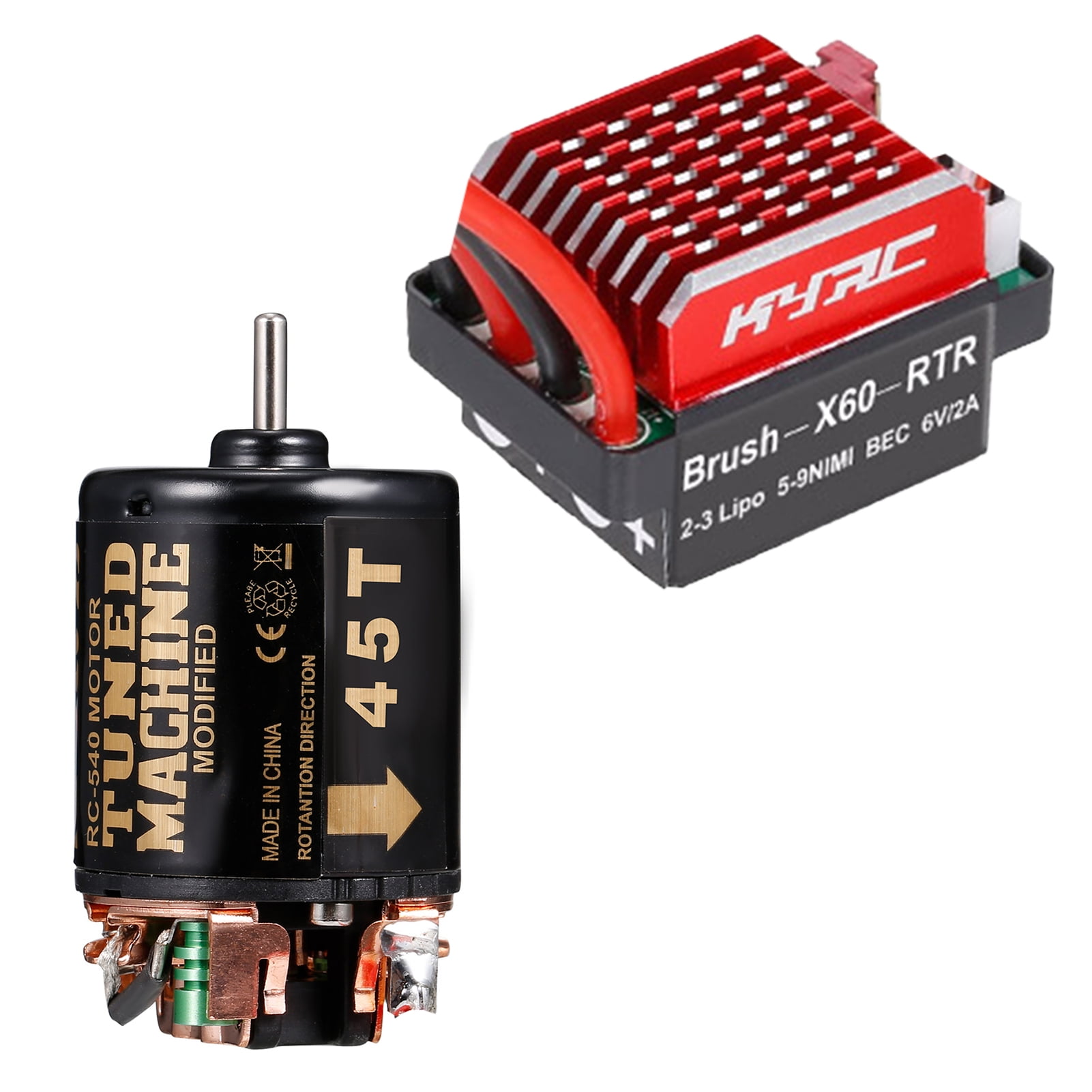 Details about  / 550 Brushed Motor 360A Brushed Electronic Speed Controller ESC for 1//10 RC Car