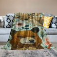 thumbnail image 2 of Qinduosi Kids Throw Blanket Boys Girls Bed Cute Elk Pattern Fleece Blanket Theme Plush Blanket for Sofa Couch Super Soft Woodland Nature Fuzzy BlanketTwin, 2 of 6