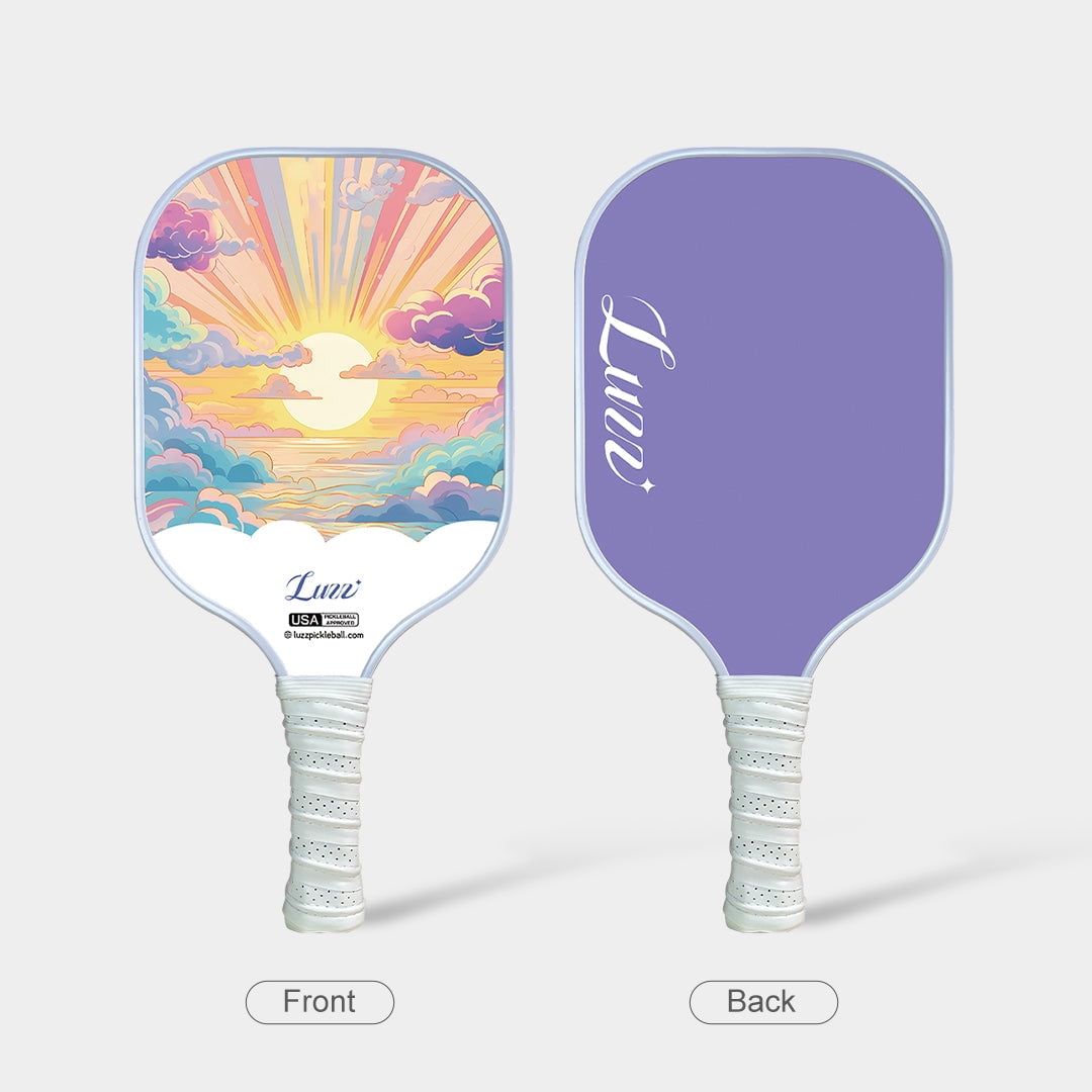 Luzz Carbon Fiber Pickleball Paddles(16mm) Sandblasted Surface USAPA Approved T700 Pickle Ball Rackets for All Skill Level