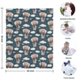 thumbnail image 4 of Blue Background Football Hot Air Balloons Pattern Blanket,Comfortable Soft Lamb Wool Throw Blanket,All Season,Warm Lightweight Blankets for Sofa Bed Couch Living Room Chair,30"x40", 4 of 4