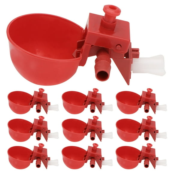FRCOLOR  12 Pcs Chicken Water Feeder Coop Bird Container Dispenser for Garden