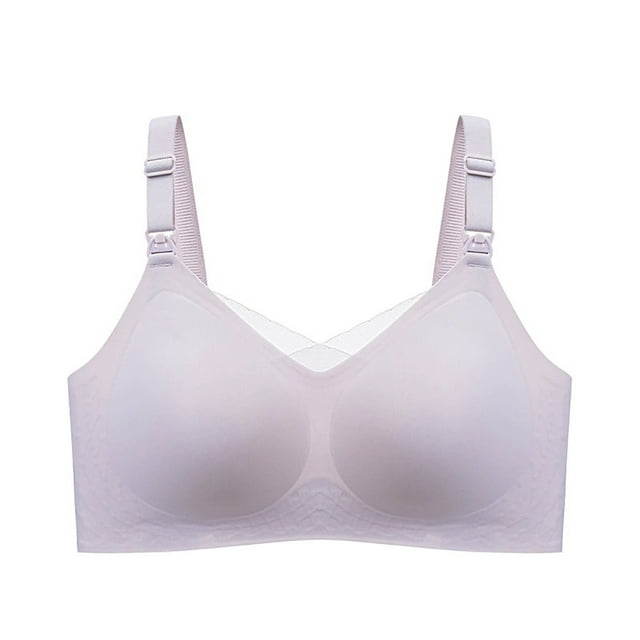 Women's Seamless Full Coverage Wireless Bra - Soft Support Seamless Underwear for Daily Wear