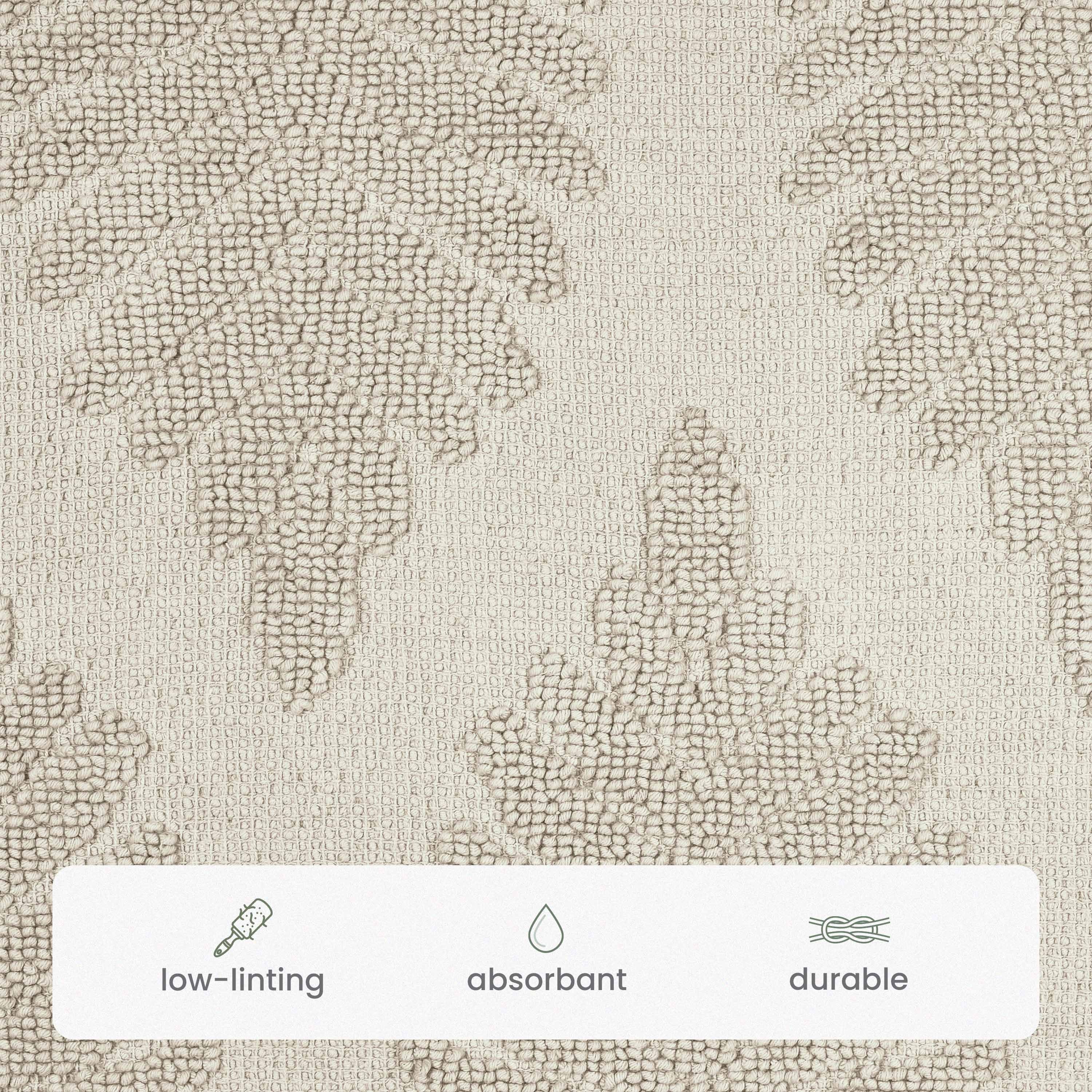 Martex Restore Fern Cotton Bath Rug, 20" x 32", Sand