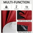 thumbnail image 4 of Fmbmuo Thermal Insulation Black Out Curtains Perforated Style Blackout Red Decorations， Machine Washable 1 pcs Minimalist Tab Window Curtains， Bedroom/Living Room,79 Inch, 4 of 5