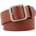 thumbnail image 1 of HUGFEGWE Ceinture en Cuir PU pour Femmes Réglable Lignes de Couture Fines Mode Décontractée Boucle à Ardillon pour Pantalon Robe CJB91-76329, 1 of 5
