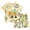 Beige, variant on Faraee Toddler Pajamas Baby Boys Girls Cotton 2 Piece Cute Summer Sleepwear Short Sleeve Kids Clothes Loose Fit PJs Outfit (2-3 Years,Beige)