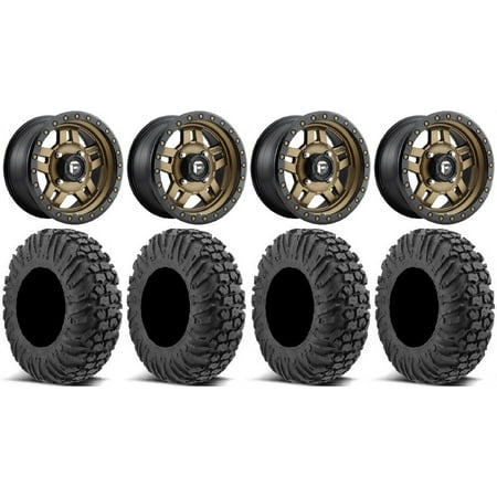 Fuel Anza Bronze 14 Wheels 27 MotoVator Tires Polaris RZR XP 1000 / PRO XP / Ranger XP 900/1000