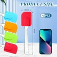 thumbnail image 2 of Silicone Spatula Set of 4 - Heat Resistant Flexible Spatula 450F - Food Grade Premium Good Grip Kitchen Utensils - Heavy Duty, BPA Free, Dishwasher Safe, 2 of 6