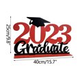 thumbnail image 2 of Puntoco Decoraciones Para Fiesta De Graduación 2023, Carteles Decorativos De Madera Para Mesa De Graduación, Regalos Para Fiesta De Graduación De Escuela Secundaria (Rojo, Decoración Del Hogar), 2 of 2