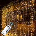 thumbnail image 1 of Cadena de luces MAGGIFT para cortina 304 LED 9,8 x 9,8 pies, 1 of 7