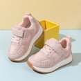 thumbnail image 5 of pwidon Toddler Velcro Sneakers Breathable Non Slip Gum Sole Casual Walking School Shoes for Boys Girls Pink 21, 5 of 7