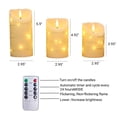 thumbnail image 7 of Flameless Candles LED with Remote Control LED Battery Operated Lights Battery Operated Electric Pillar Candle 3Packs, 7 of 7