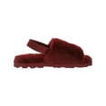 thumbnail image 2 of INC Mens Faux Fur Indoor/Outdoor Slingback Slippers, 2 of 3