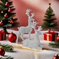 thumbnail image 7 of 2 Pack, Reindeer Christmas Decor Gold Figurine Set, Gold Home Decor Statues for Home Decor, Festive Christmas Decorations for Home for Mantel Shelf Table Display, Gold, 7 of 7