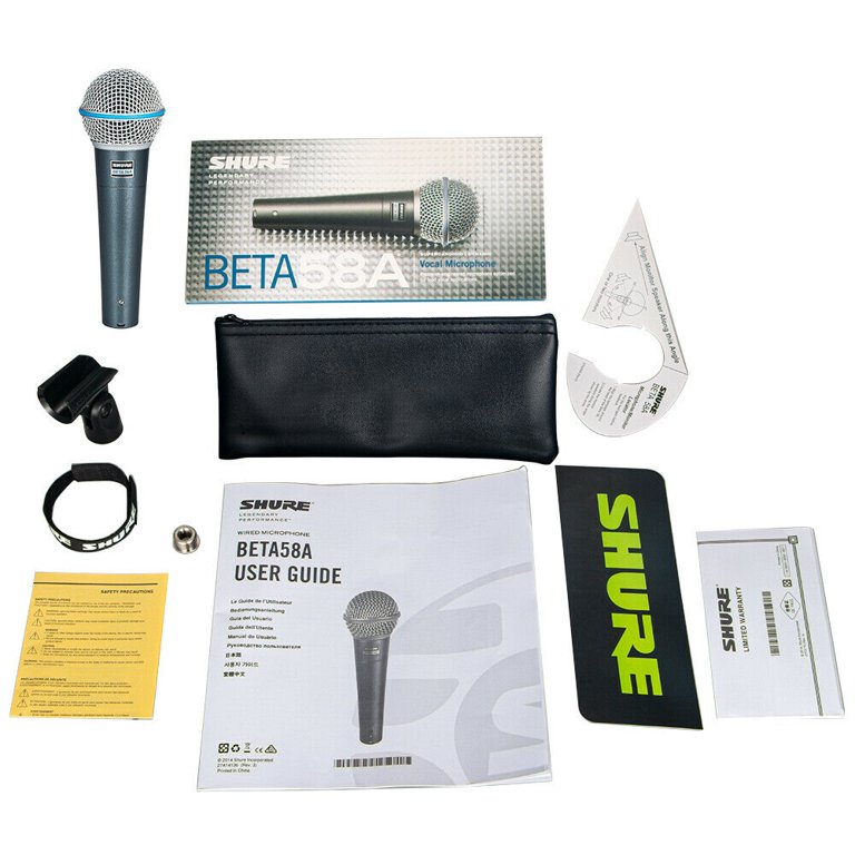 Shure Beta 58A Supercardioid Dynamic Vocal Microphone - Walmart.com