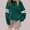 Army Green, variant on Crunowin Boys And Girls Sweatshirt, Loose Round Neck White Striped Print Long Sleeve Kids Everyday Tops Green 5-6 T
