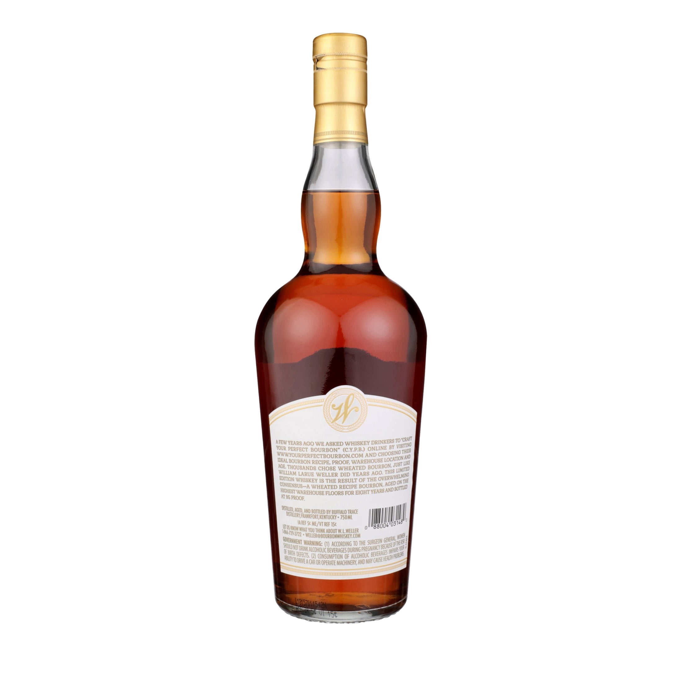 Weller CYPB Kentucky Straight Bourbon Whiskey, 750ml 95 Proof