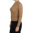 thumbnail image 2 of Dolce  Gabbana Beige Knitted Cotton Polo Cardigan Sweater, 2 of 6
