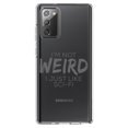 thumbnail image 1 of DistinctInk Clear Shockproof Hybrid Case for Samsung Galaxy Note 20 (6.7" Screen) - TPU Bumper Acrylic Back Tempered Glass Screen Protector - I'm Not Weird, I Just Like Sci-Fi, 1 of 3