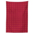 thumbnail image 3 of Ambesonne Eastern Tablecloth Rectangular Table Cover, Sun Inspired Ethnic, 60"x90", Scarlet and Maroon, 3 of 4