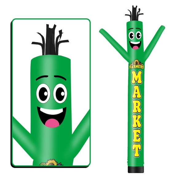 Farmers Market Inflatable Tube Man Wacky Wavy Dancing Guy for Outdoor Decoration Advertising Business Promotion (Blower Not Included)