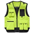 thumbnail image 4 of VBVC Men's Quick Dry Utility Cargo Vest with Multi-Pocket,Lightweight Outdoor Hiking Fishing Work Waistcoat for Men,Green,M-4XL, 4 of 5