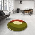 thumbnail image 4 of Ahgly Company Machine Washable Indoor Square Transitional Metallic Gold Area Rugs, 4' Square, 4 of 7