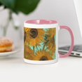 thumbnail image 3 of CafePress - Van Gogh Vase With Sunflowers Mugs - 11 oz Ceramic Mug - Novelty Coffee Tea Cup, 3 of 4