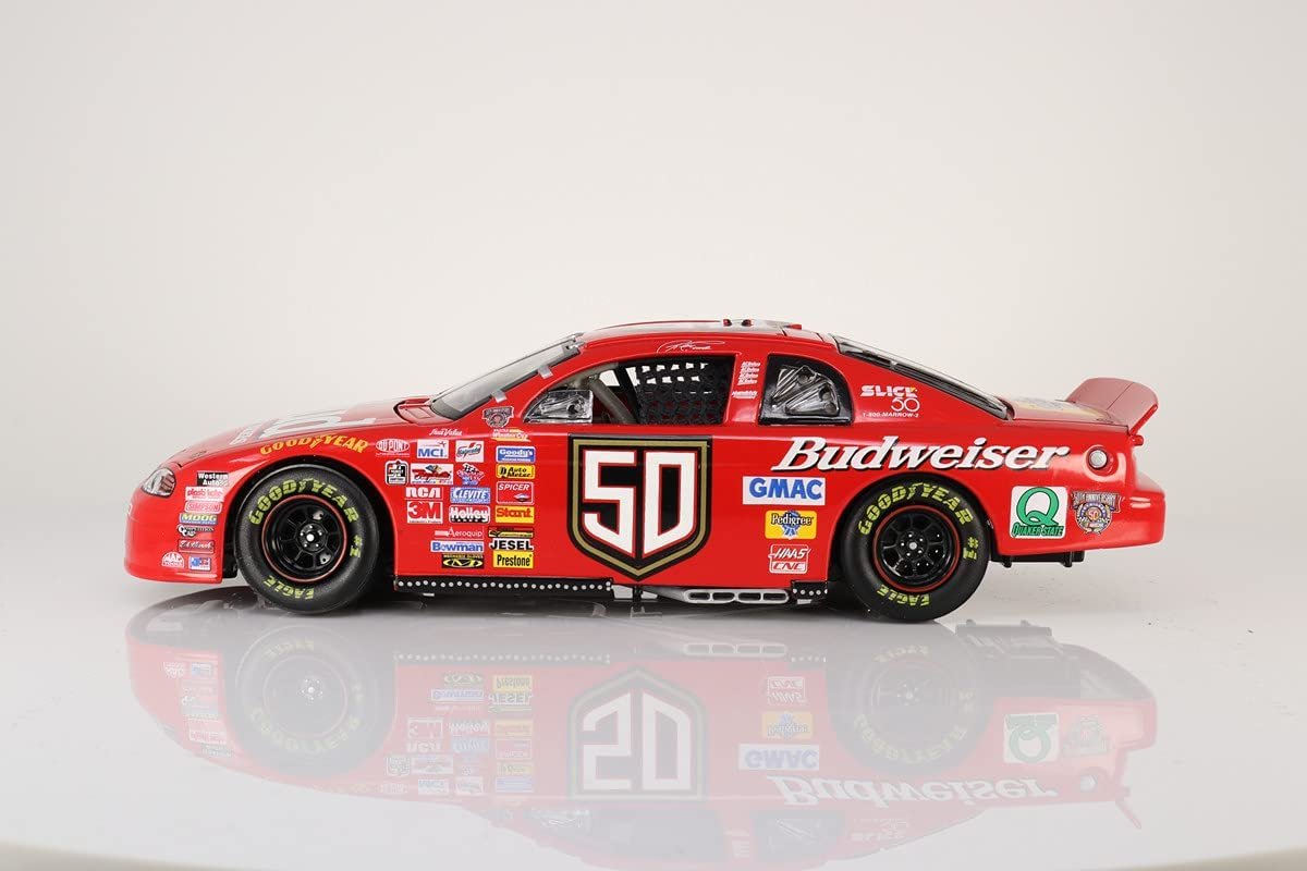 Racecar Model Ricky Craven #50 Budweiser 1998 Monte Carlo Elite 1 of 1,500  1/24 Scale diecast Model car-Collectible Display Racing Memorabilia-Limited 