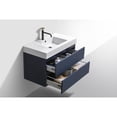 thumbnail image 3 of Kubebath Bliss 36" Blue  Wall Mount Modern Bathroom Vanity, 3 of 6