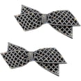 thumbnail image 1 of Fashion Hair Accessories with Durable Cloth Bow Clips for Decor Black 2pcs, 1 of 3
