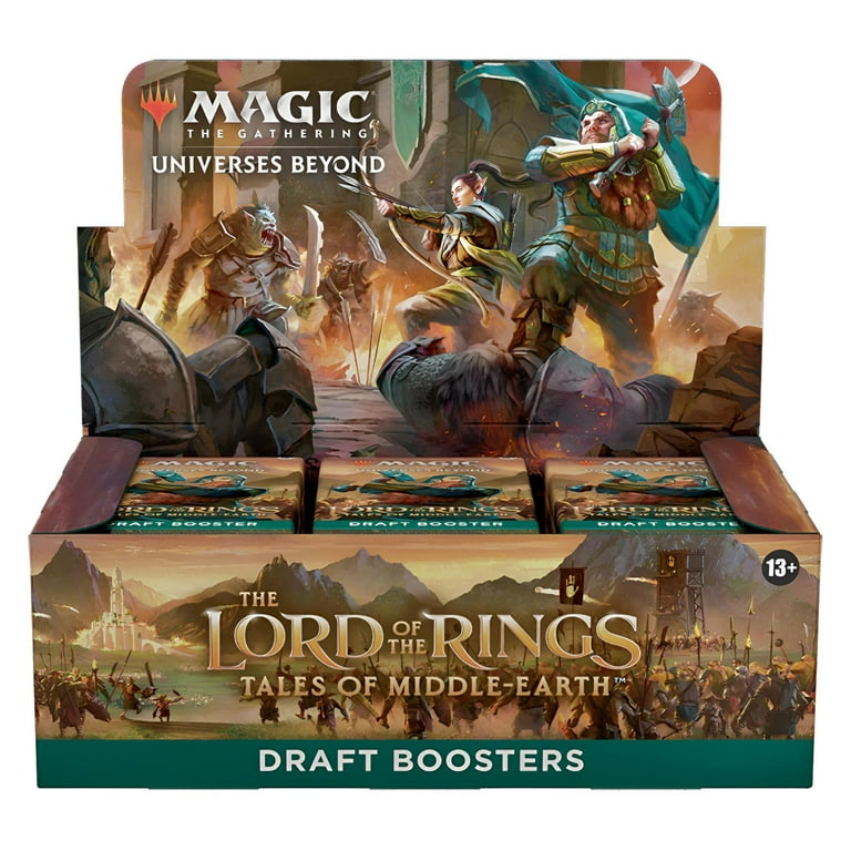 Magic: The Gathering, The Lord of the Rings Draft Booster Case of 36, 15  Cards per Pack - Walmart.com