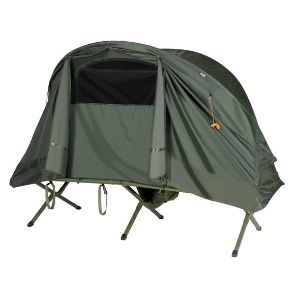 Patiojoy 1-Person Folding Camping Tent Cot Portable Outdoor Tent for Backpacking & Hiking Green