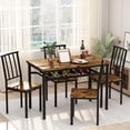 Recaceik Dining Table and Chairs Set for 4, 31.3"H Industrial Kitchen ...