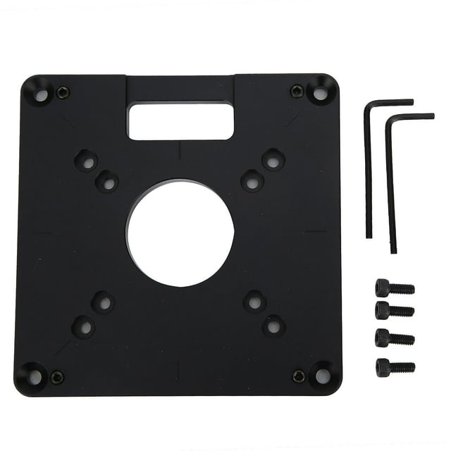Plaque d'insertion de table de toupie en alliage d'aluminium, accessoire de gravure pour menuiserie CNC