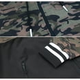 thumbnail image 4 of Men's Athletic Sport Casual Running Jogging Gym Two Tone Sweat Tracksuit Gym Set (M, Unique 3 Green Camo), 4 of 4