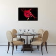 thumbnail image 3 of wall26 - Canvas Wall Art - Closeup of a Red Rose Petal with Color Spalsh on Black Background - Gallery Wrap Modern Home Art | Ready to Hang - 24x36 inches, 3 of 4