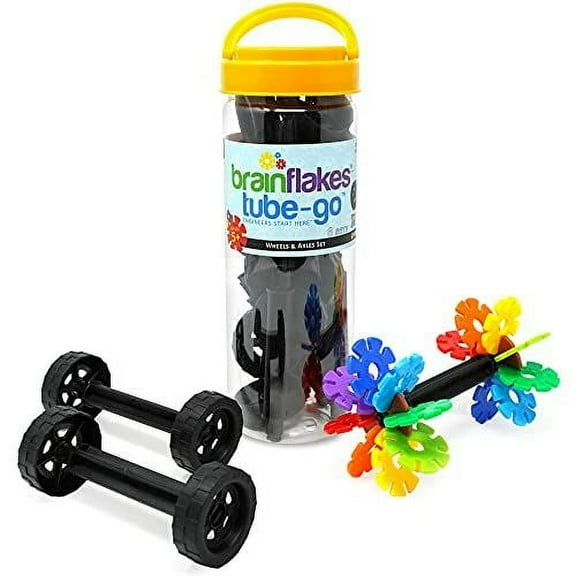 Brain Flakes Tube-Go - Wheels & Axles (8 sets)