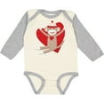 thumbnail image 3 of Inktastic Hug Sock Monkey Boys or Girls Long Sleeve Baby Bodysuit, 3 of 5