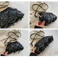 thumbnail image 4 of Kukuzhu Women Evening Bag Tassels Clutch Bag Vintage Sequin Clutches Purses Crossbody Shoulder Handbags for Wedding Party, 4 of 7