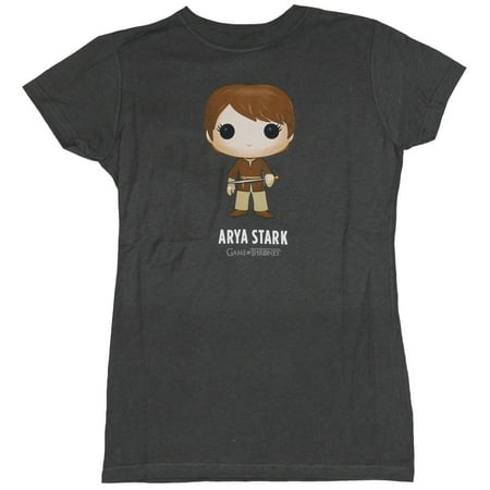 Game of Thrones Girls Juniors T-Shirt - Arya Stark Funko Pop Image