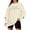 Beige, variant on UJNDER Women's Crewneck Sweatshirt Mom Embroidered Letter Print Pullover Long Sleeve Funny Blue XL