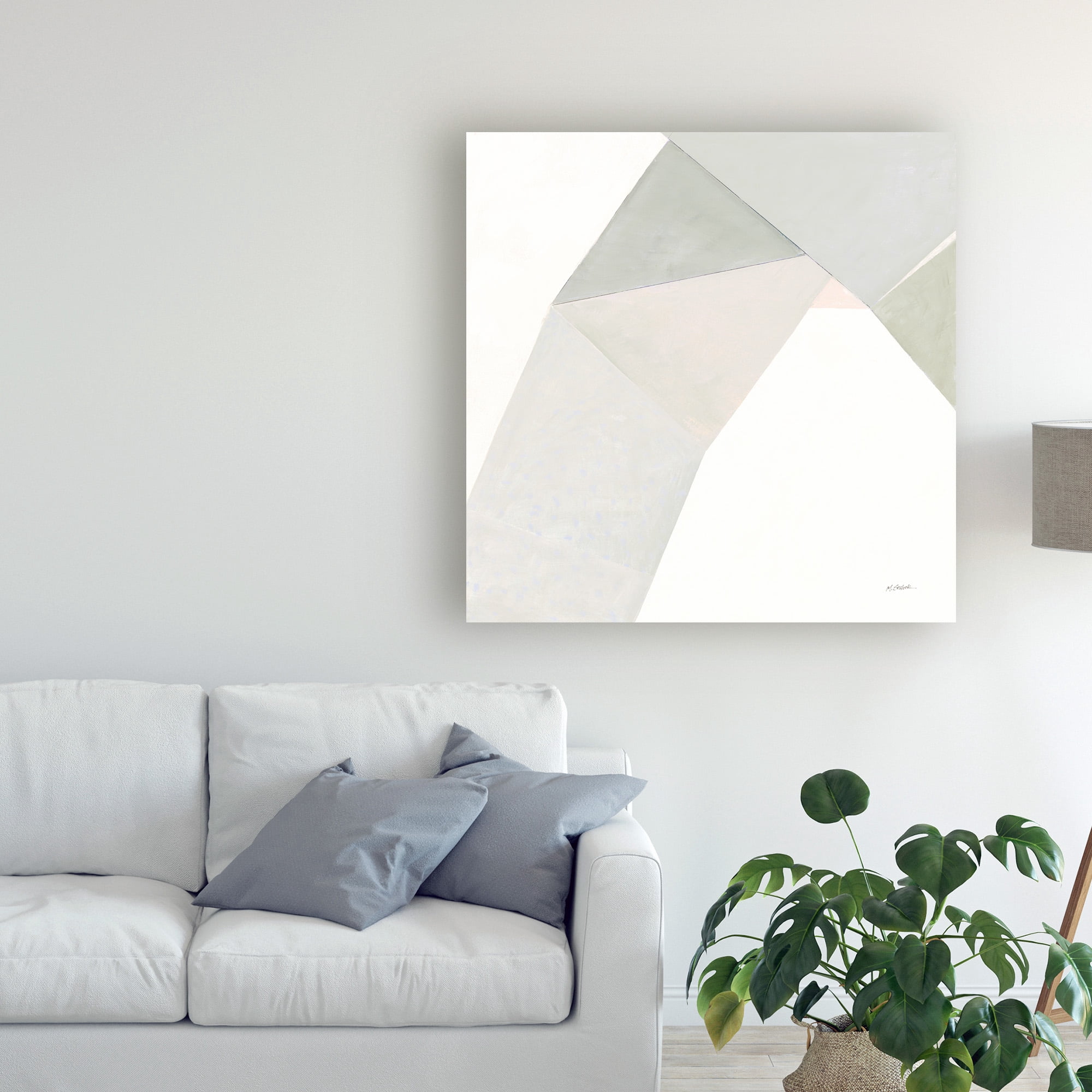 Trademark Fine Art 'Paper Work I Neutral' Canvas Art by Mike Schick