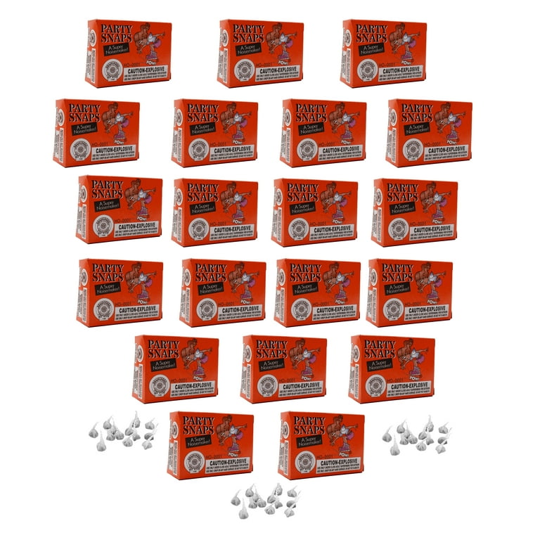 Nicky Bigs Novelties Party Snappers, 600 Count Poppers for