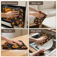 thumbnail image 5 of 6 Pcs Funny Kitchen Towels,Halloween Pumpkins and Spider Webs Microfiber Dish Towels,Kitchen Tea Towels,Kitchen Towel Set (18" X 26"), 5 of 7
