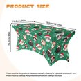 thumbnail image 7 of TSOVTHRID Cute Cat Christmas Hat Print Polyester Table Cover for 6ft Tables Fitted Stretch Tablecloth Wrinkle Resistant Table Cloth for Party, Banquet, Wedding, Events Christmas Decor, 7 of 7