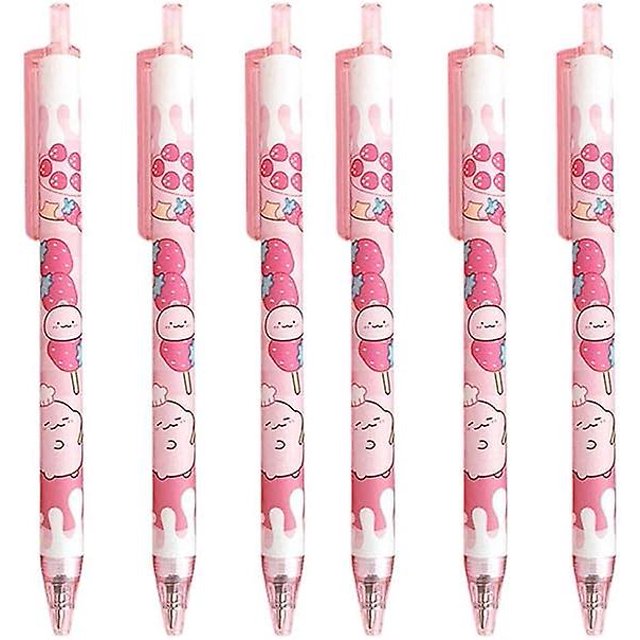 Kawaii Pen Cute Cartoon Pen 0.5mm Ball Point Color Pen Student Pens Rollerball Pens for Student Gift Stationery Office Supplies