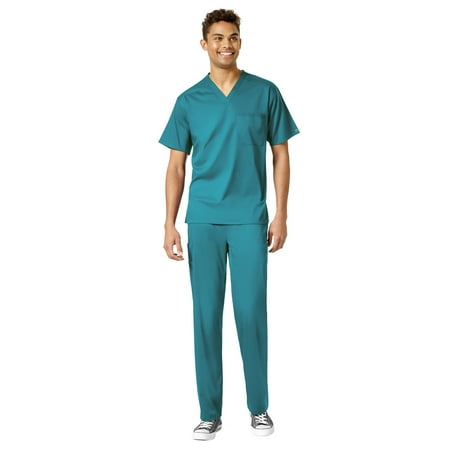

WonderWink Pro Men s V-Neck Top & Straight Leg Cargo Pant Scrub Set