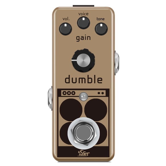 ISET Dumble Overdrive Pedal analógico Mini pedal de efecto de guitarra individual para guitarra eléc